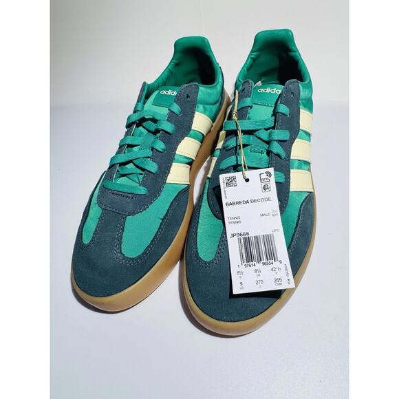 Size 8 Adidas Barreda Decode Green/Warm Vanilla - Picture 7 of 8